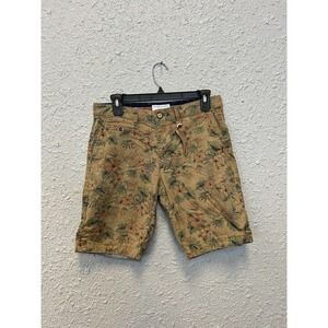 Denim & Flower Floral Cotton Stretch Casual Shorts Flip Cuff Men's Size 29